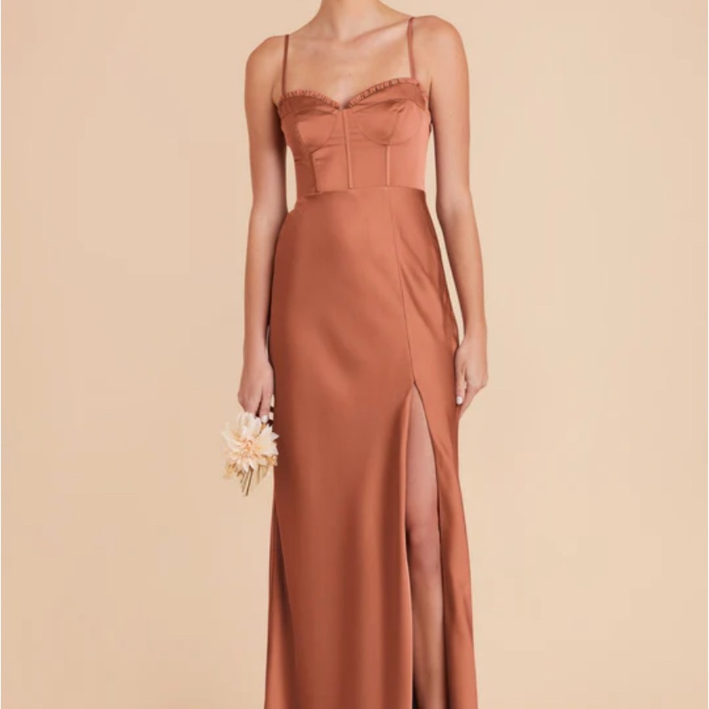 Birdy Grey Lemon Sorbet Spaghetti Strap Bridesmaid Dress